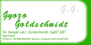 gyozo goldschmidt business card